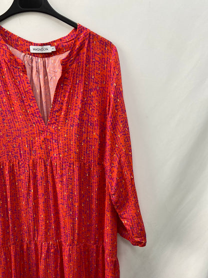 MAGNOLYA. vestido largo estampado t.1(S)