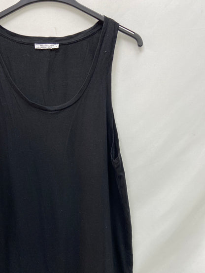 ZARA.Vestido largo doble textura T.M
