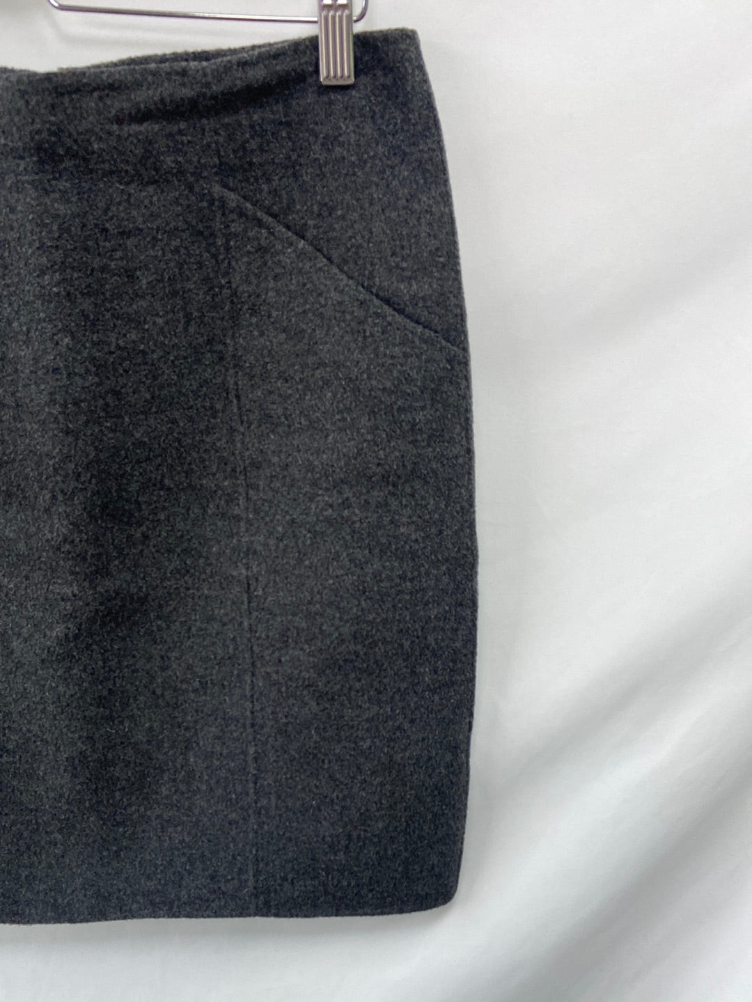 THEORY.Falda lana gris T.(L)