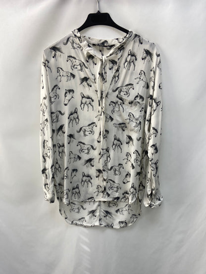 ZARA.Horse blouse T.xs