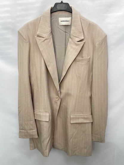 SUNDAYBAY.Chaqueta oversized estilo blazer beige T.M