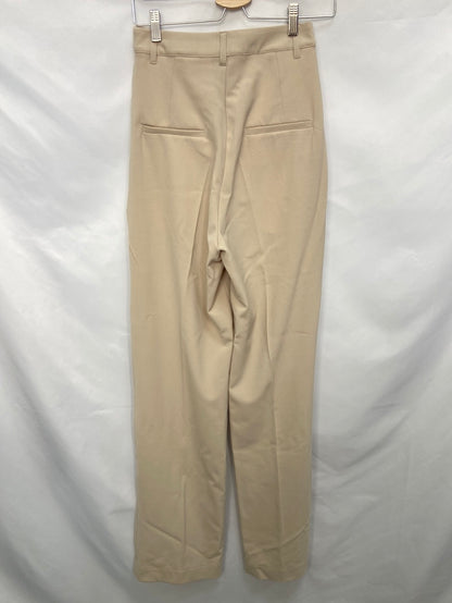 LOREAK MENDIAN. Pantalones rectos beiges pinzas T.34