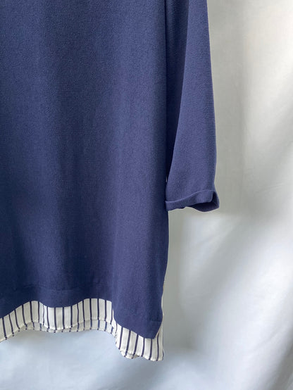 PRIMARK. Long blouse/dress in blue over textured size 44