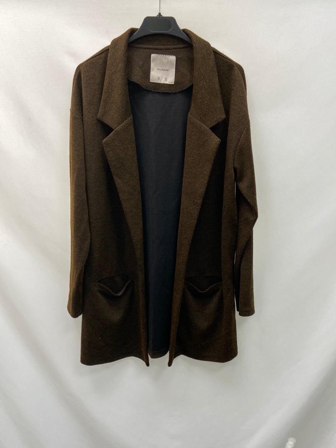 PULL&BEAR.Blazer fluida jaspeada T.M