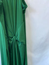 OTRAS.Vestido verde halter T.L
