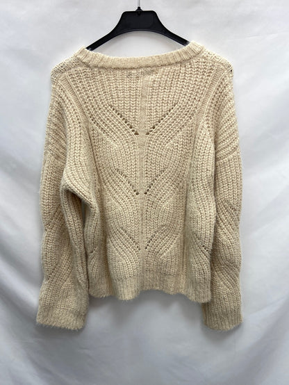 MANGO.Jersey beige gordito T.s