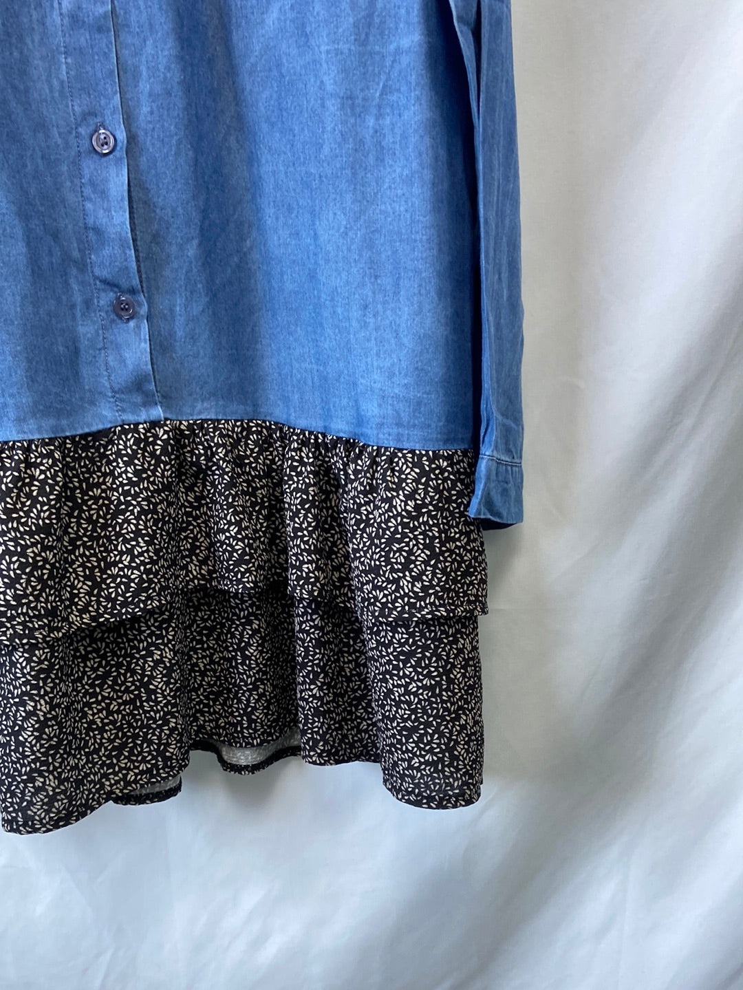 market,VALENTINA.Vestido denim doble textura T.XL