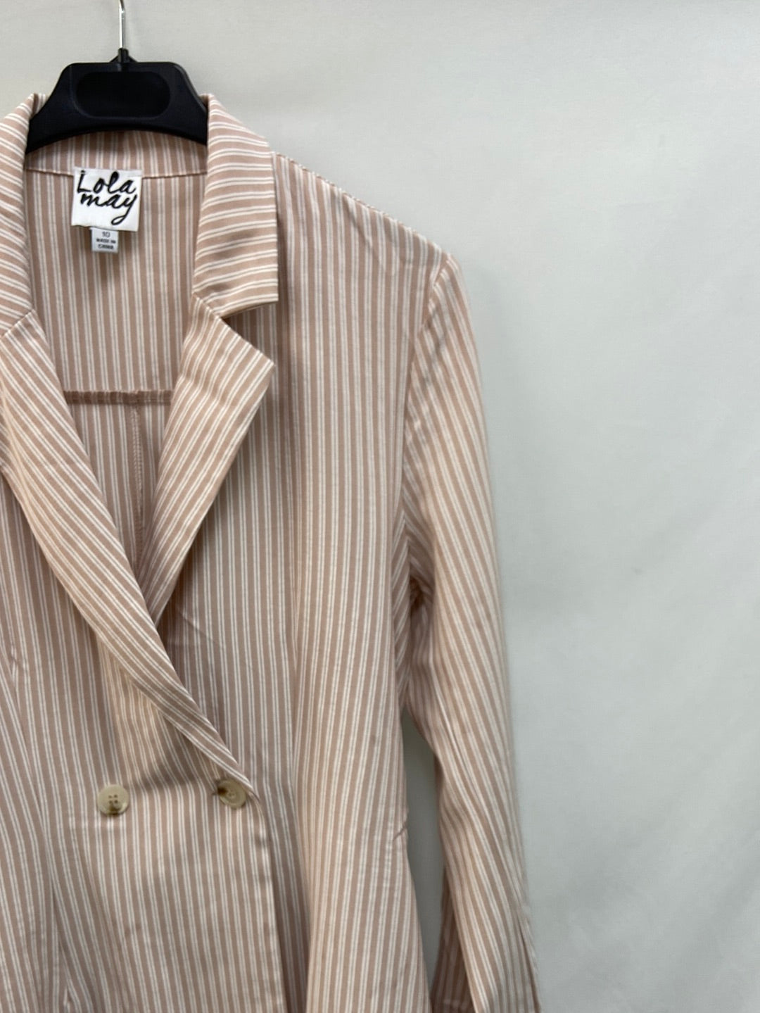 LOLA MAY.Blazer fluida rayas T.10(38)