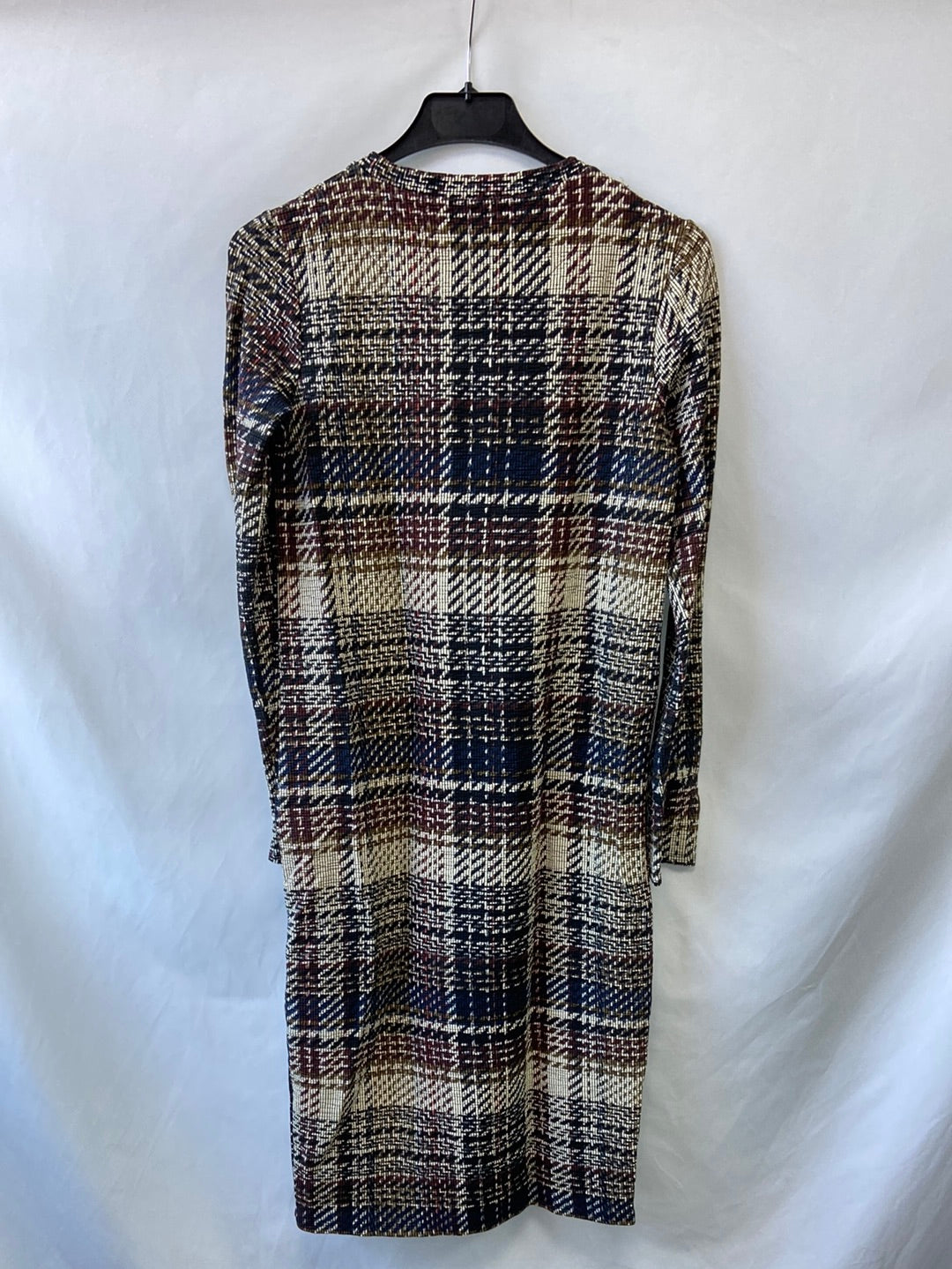 ZARA. Midi dress in earth tones