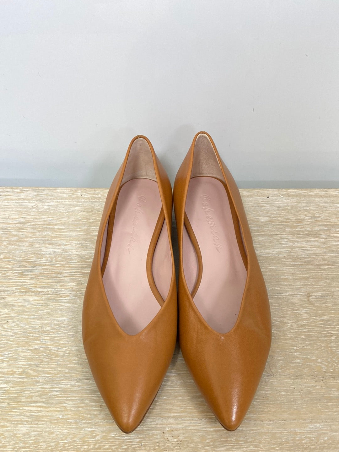 BOHEMIAN. Bailarina piel camel T-38