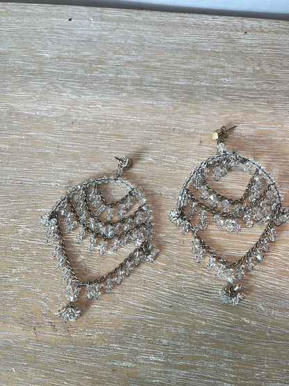 FAHOMA. Transparent ball earrings