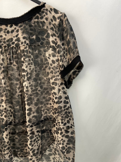 ISABEL MARANT.Animal print blouse. T XS/S