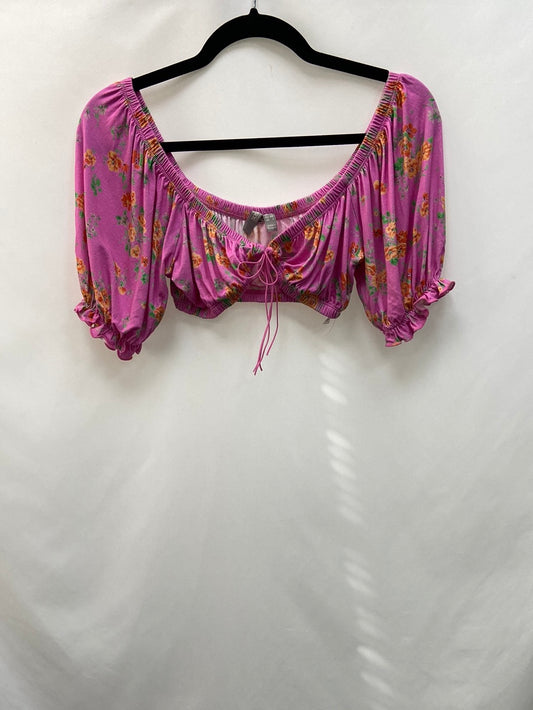 ASOS.Croptop Rosa Flores T.36