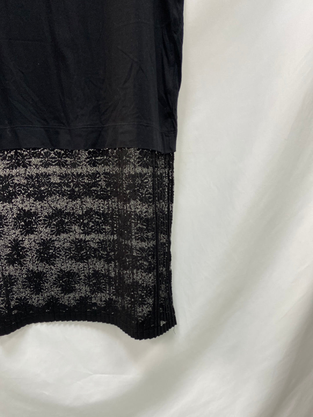 ZARA.Vestido largo doble textura T.M