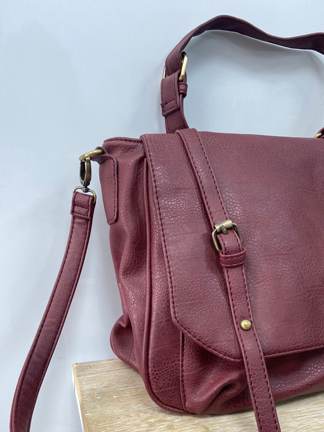 MISAKO Large burgundy bag