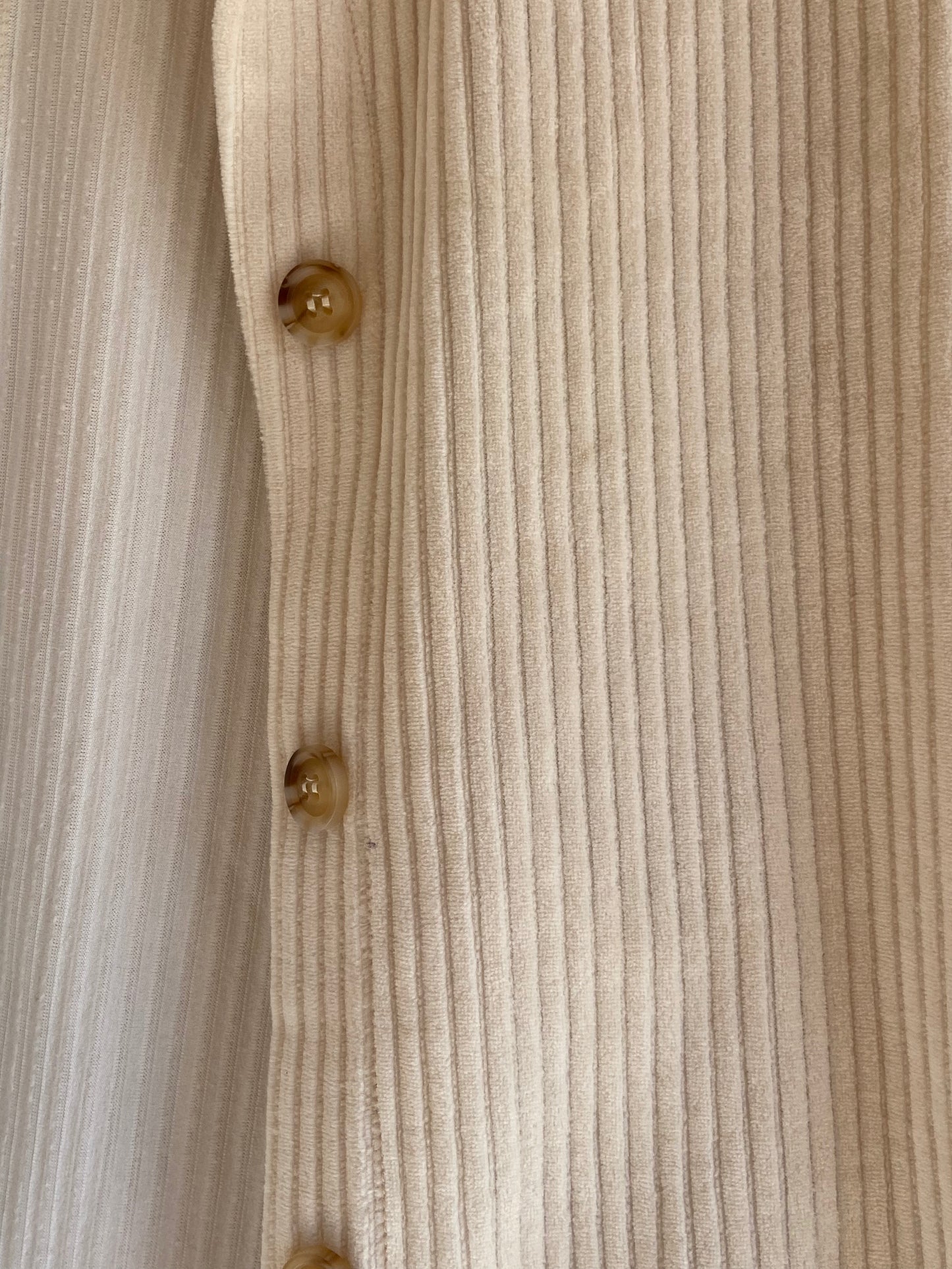 Chaqueta beige pana T.m (tara)