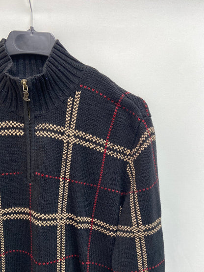 RALPH LAUREN. Checkered sweater TS/M