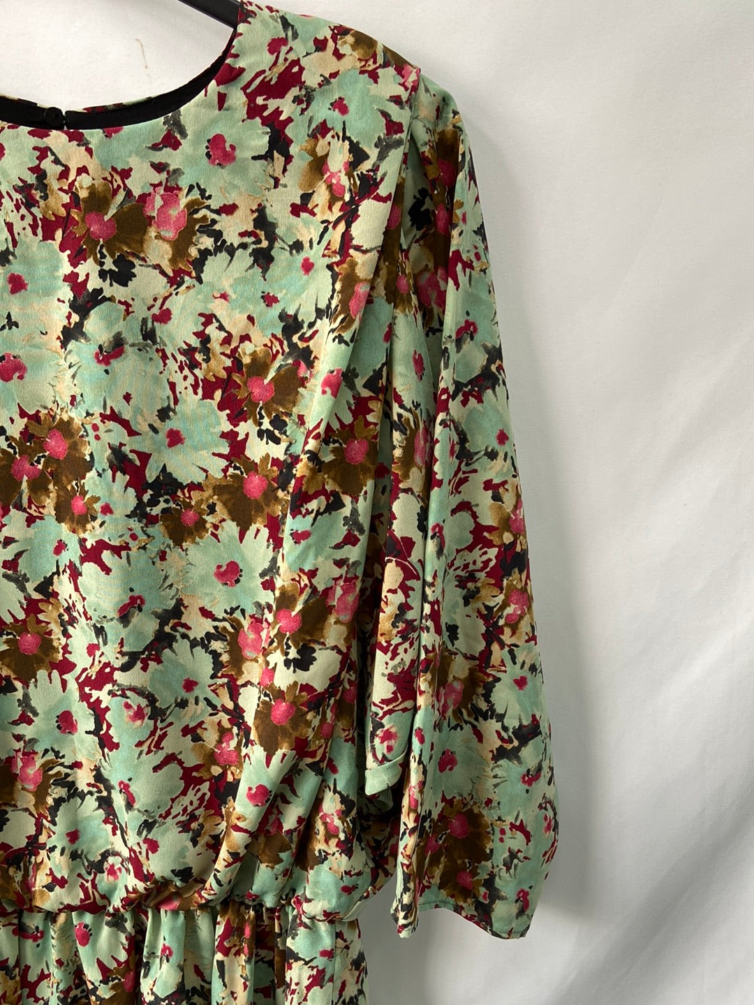 ZARA.Vestido flores T.XS