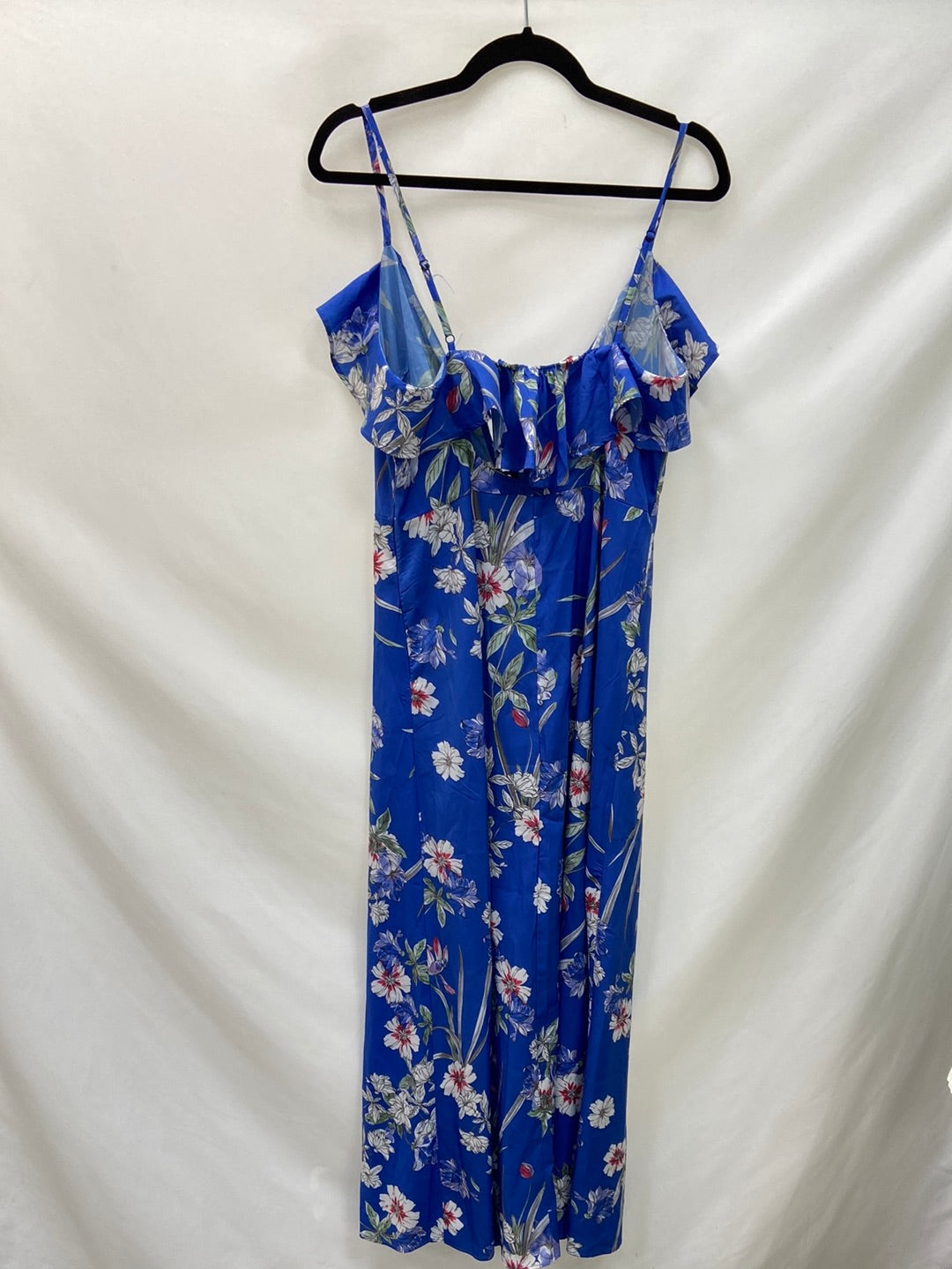ZARA.Vestido largo azul T.M