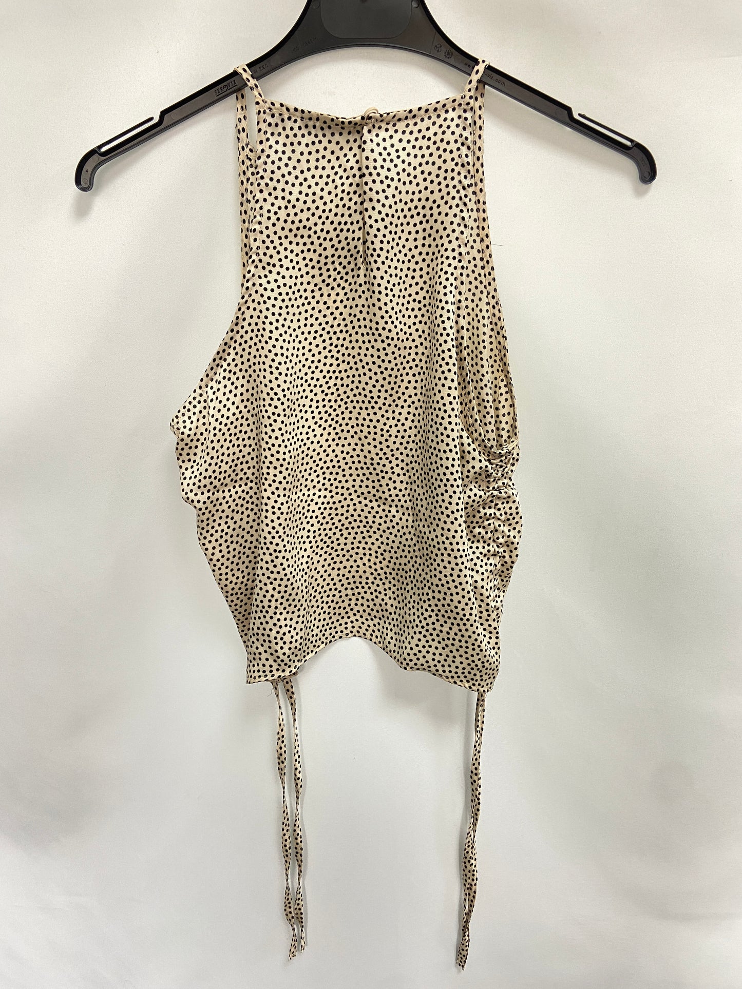 ZARA.Top lunares cuello halter T.XS