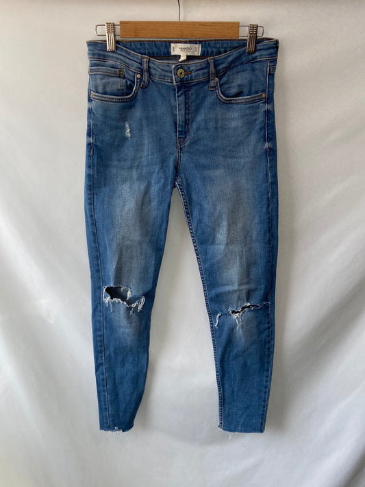MANGO. Ripped skinny jeans, size 36