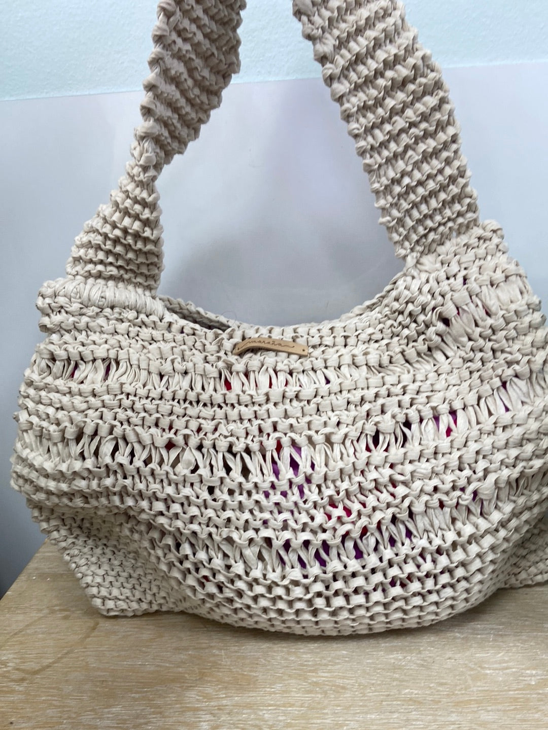 MARAÑA.Bolso tela trenzado