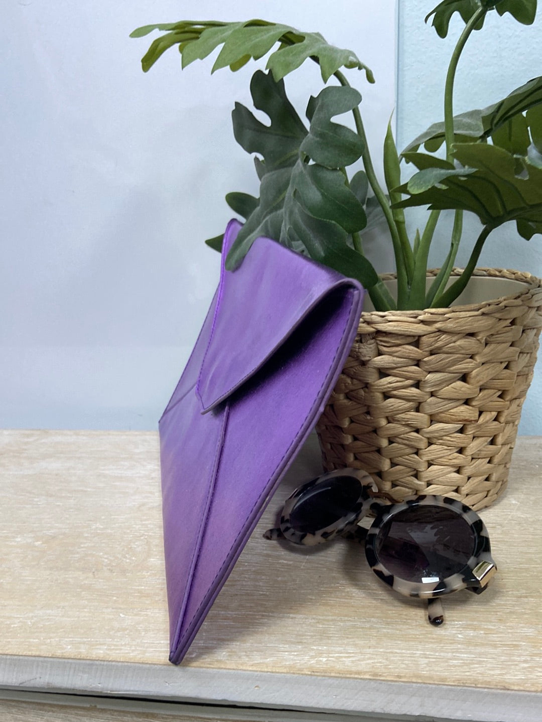 FUN&BASICS.Cartera de mano morada