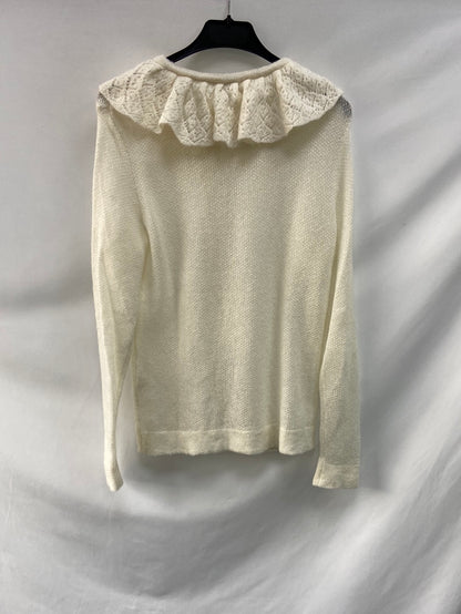 BALZAC PARIS. Beige knit baby collar sweater TM