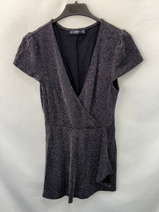 ZARA.Mono punto negro T.s