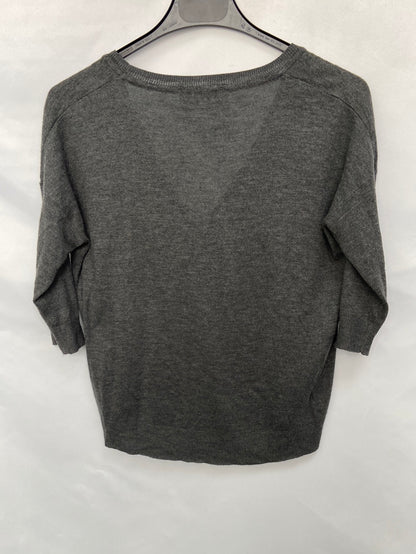 ZARA.Top gris punto T.s