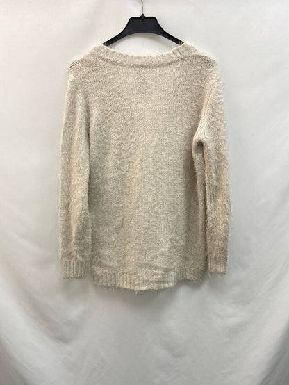 PULL&BEAR. Jersey beige pelito T.S