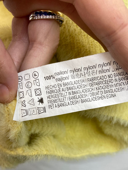 PULL&amp;BEAR. Yellow TS fuzzy sweater