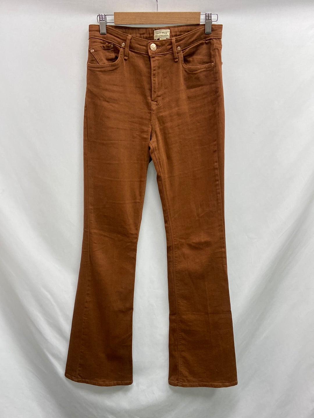 EASY WEAR. Pantalón campana teja T.38