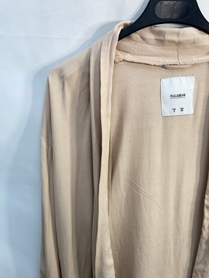 PULL&BEAR.Chaqueta fluida beige T.s