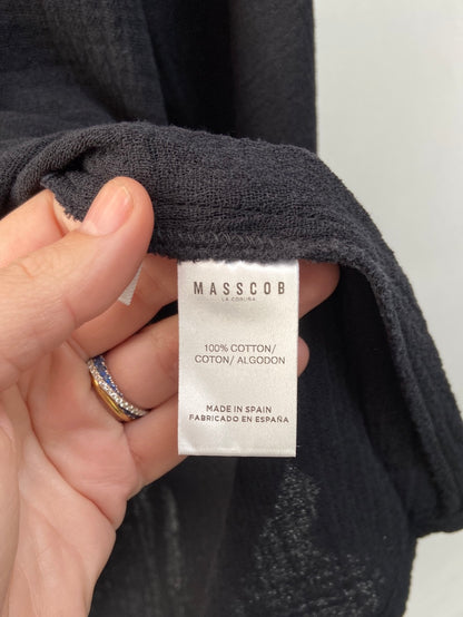 MASSCOB.Blusa negra algodón T.xs