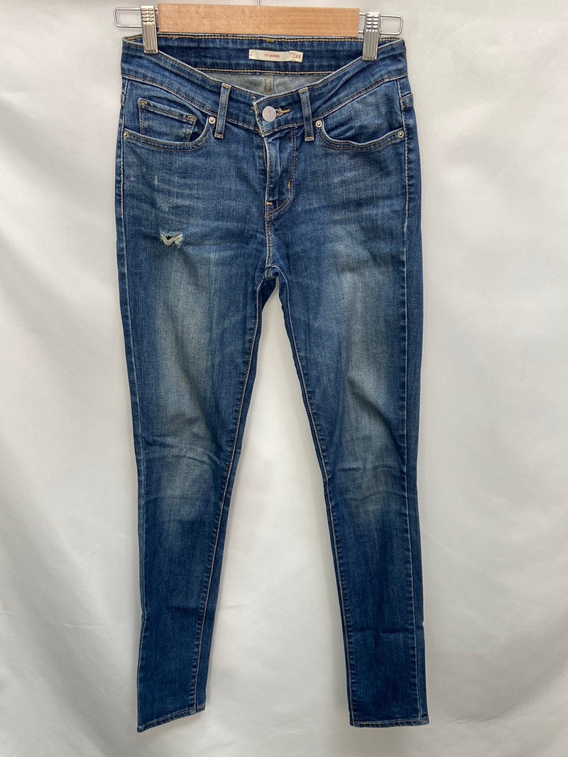 LEVI’s.Jeans oscuros 711 T.25 (34)