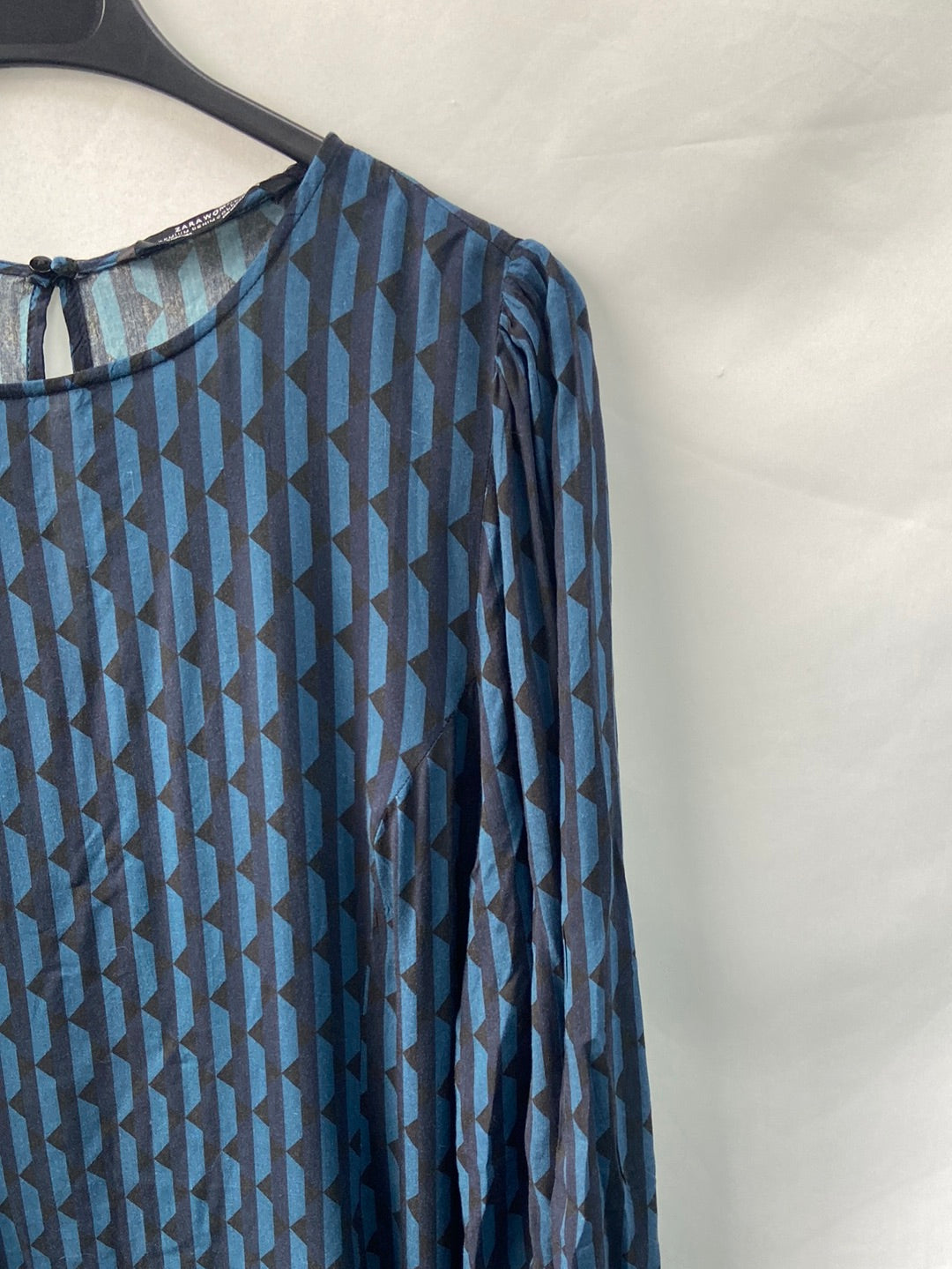 ZARA. Blue striped dress TM