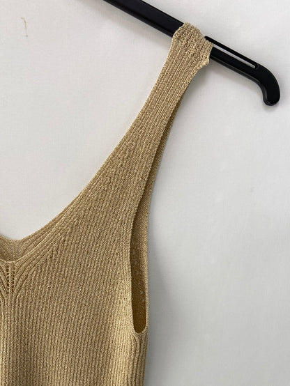 CHARLIOR.Top punto dorado TU(S/M)