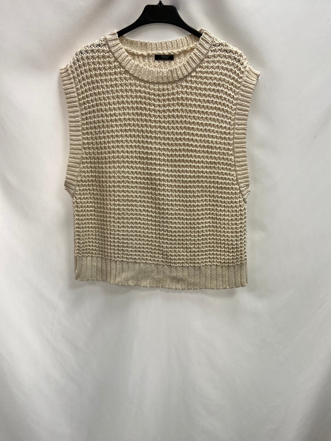 PARFOIS.TU beige knitted vest (S)