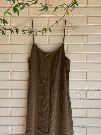 ALTER MADE. Vestido largo marrón T.s(tara)