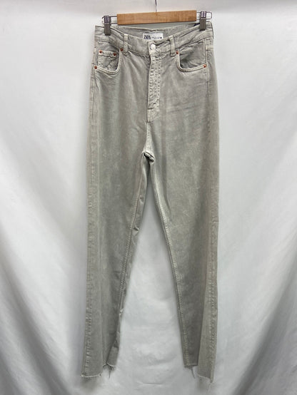 ZARA. Wide-leg grey trousers, size 36