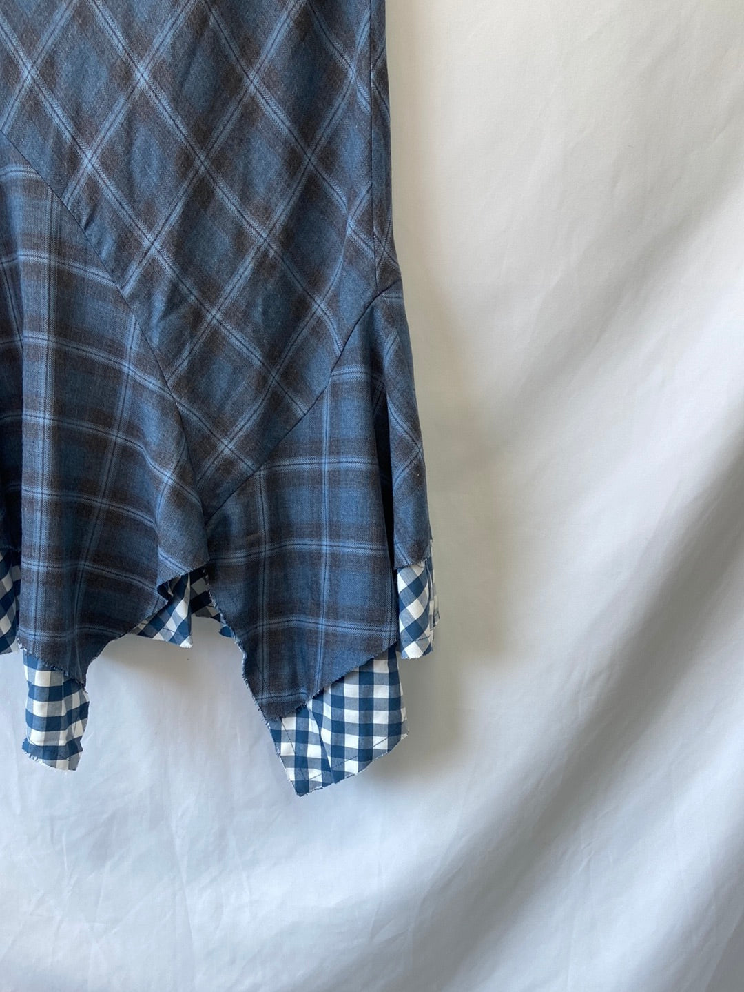 MANGO. Falda cuadros T.34