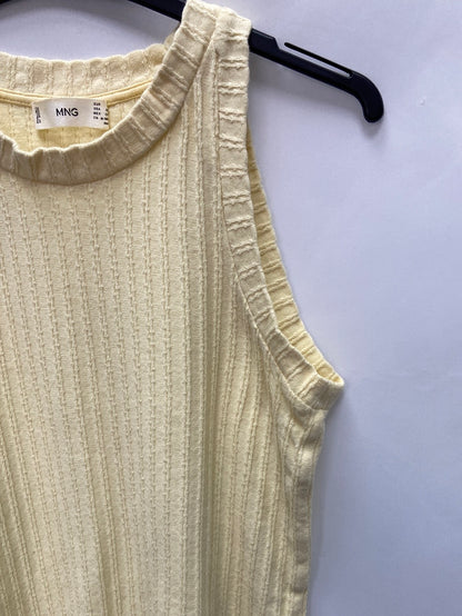 MANGO.Camiseta/top amarillo pastel T.s