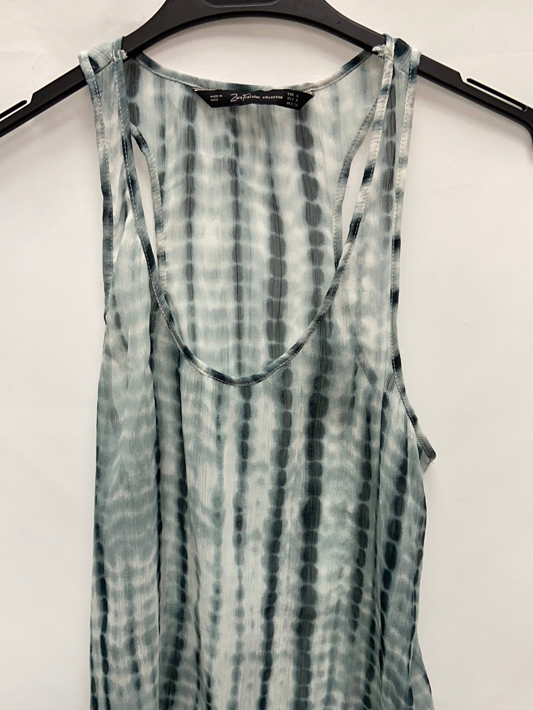 ZARA.Camiseta tie dye verdes T.S