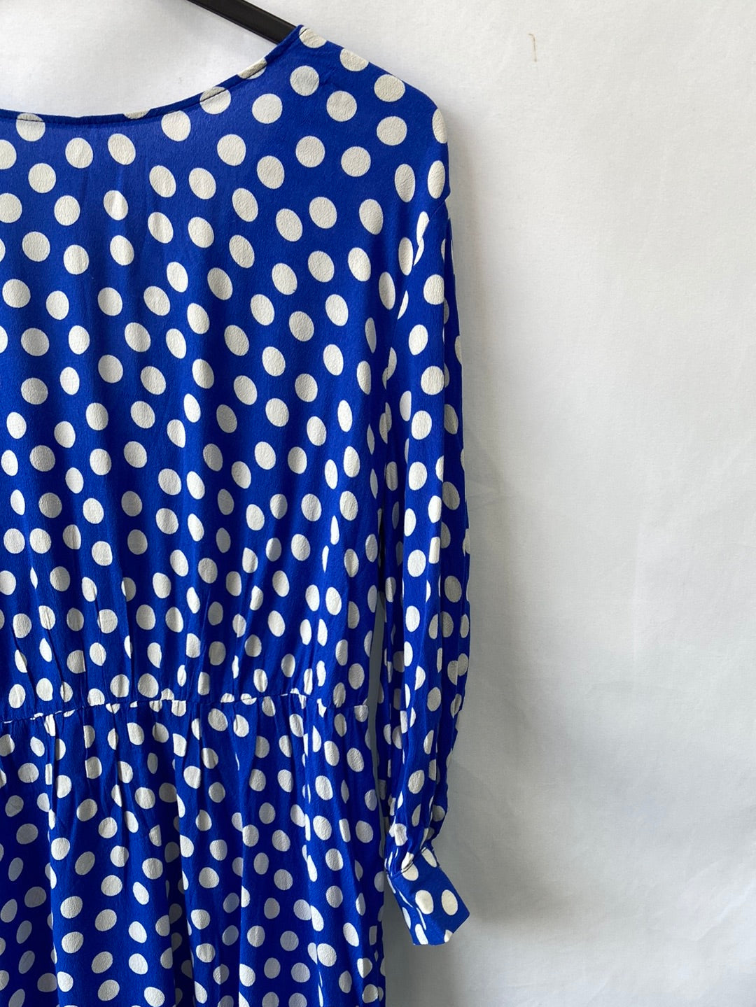 ZARA.Vestido azul lunares T.S