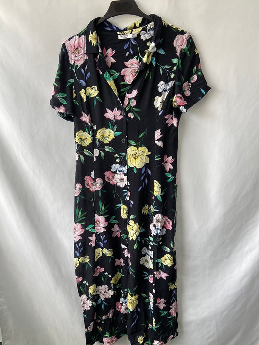 BERSHKA.Vestido largo camisero T.S
