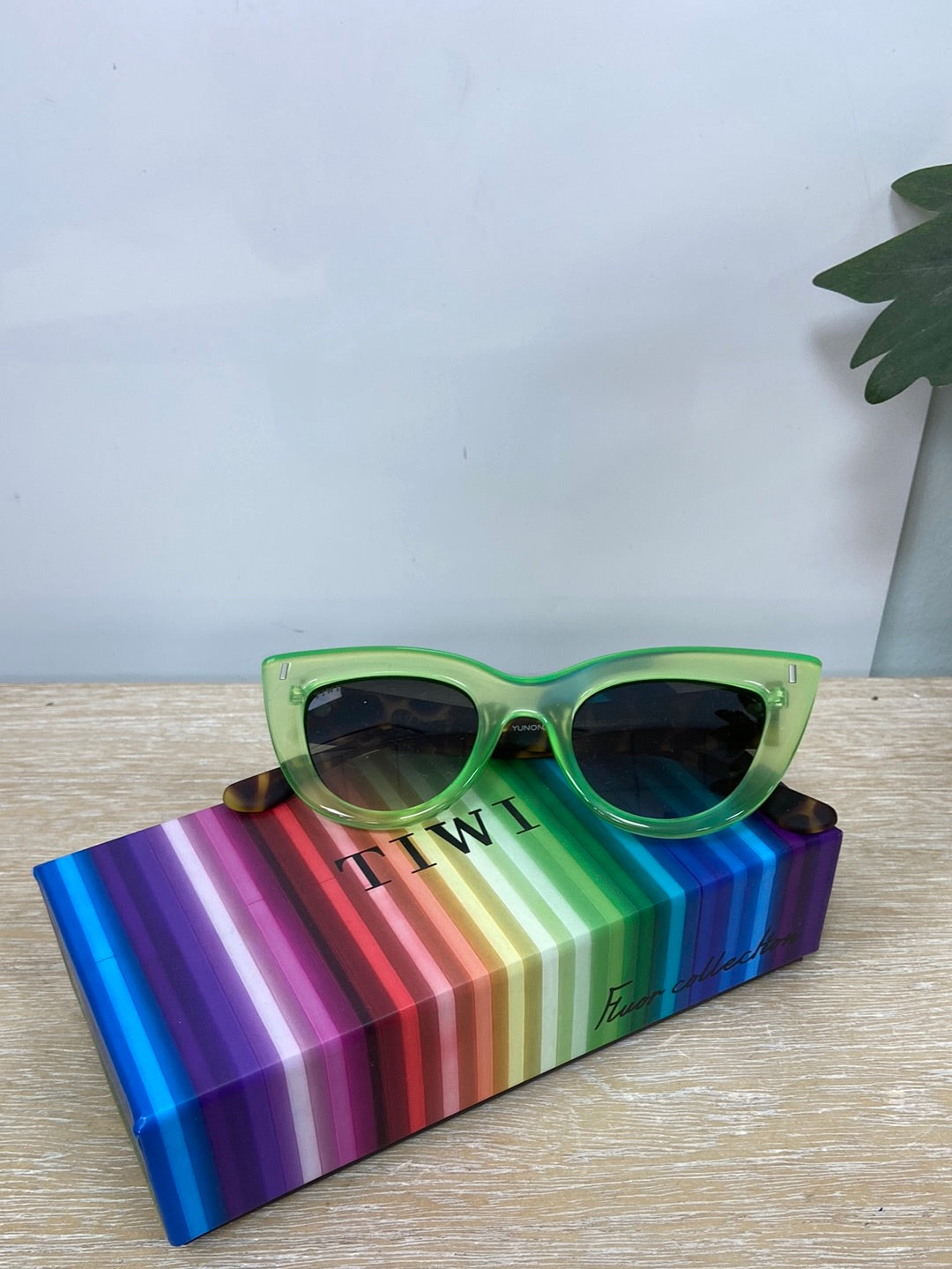 TIWI.Gafas de sol cat eye verdes