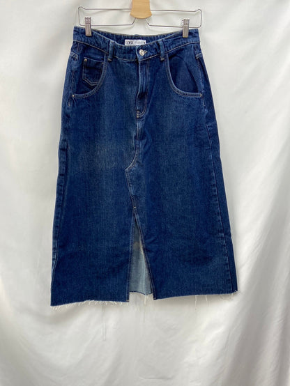 ZARA.Falda midi vaquera T.L