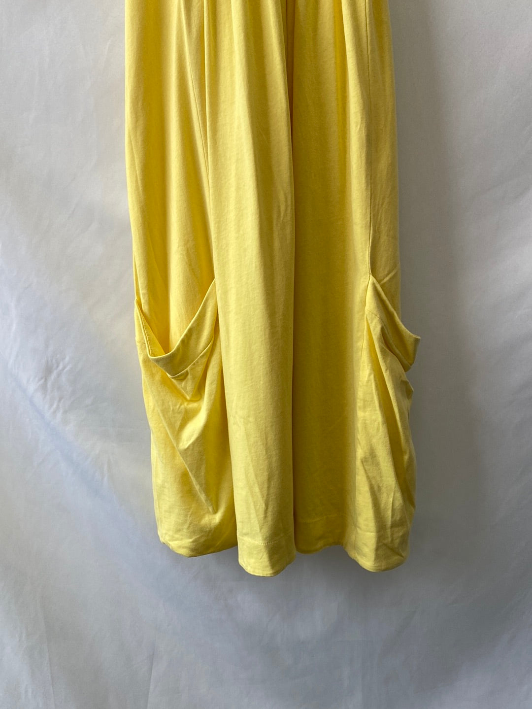 ZARA.Vestido amarillo halter T.S