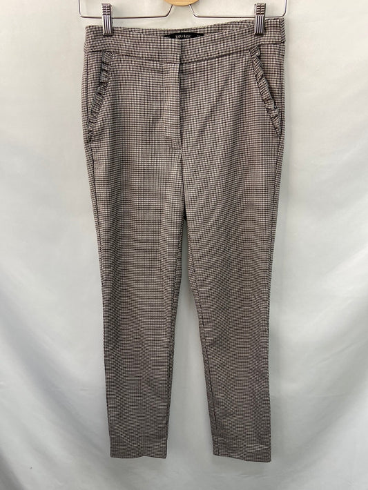 ZARA.Pantalones pata gallo T.s